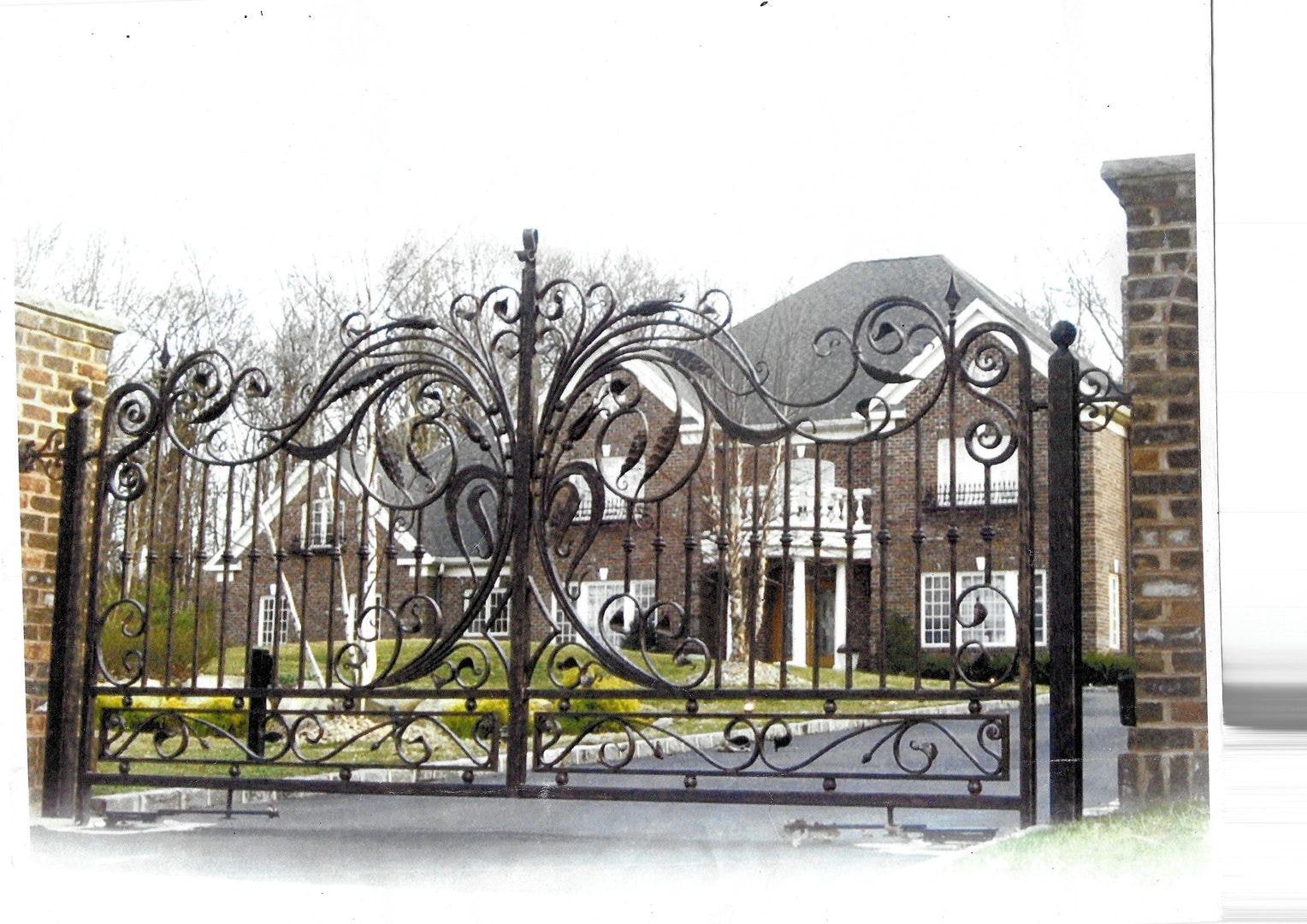 Ornamental iron gate