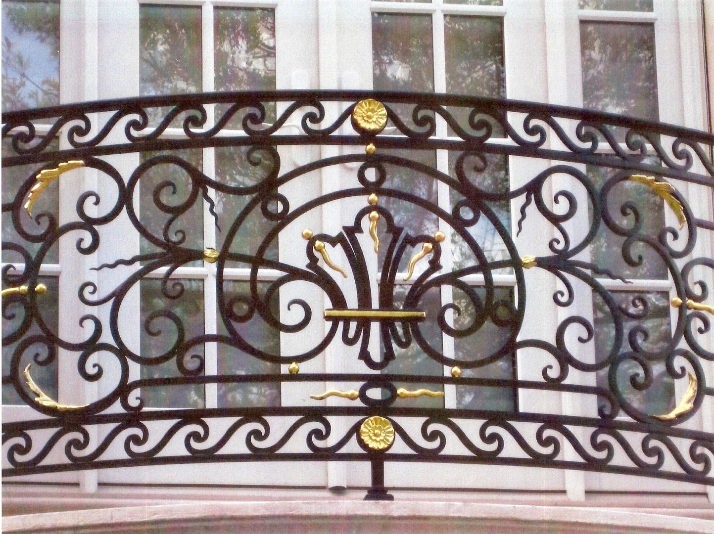 Wrought iron balustrade